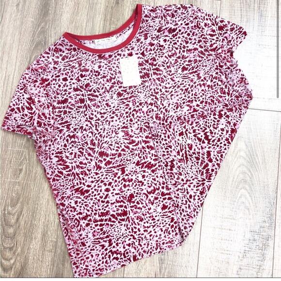 NWT free people berry burnout velvet tee - Picture 1 of 10